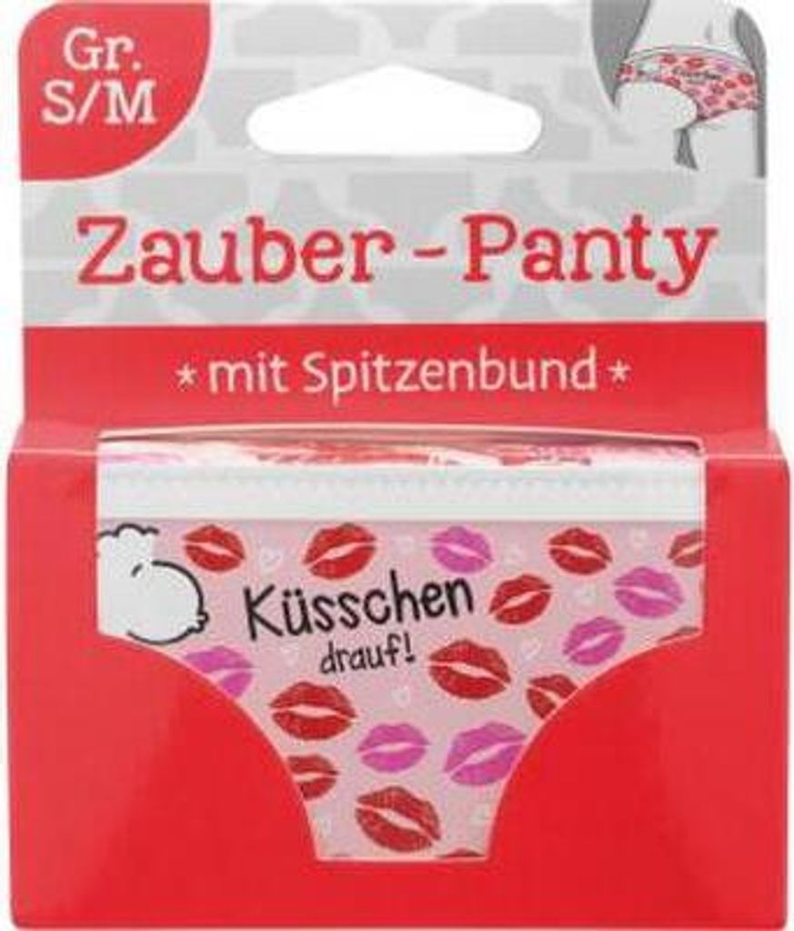 Sheepworld Damen 46955 Panty Küsschen, Größe S-M, Geschenkartikel Unterwäsche, Rosa