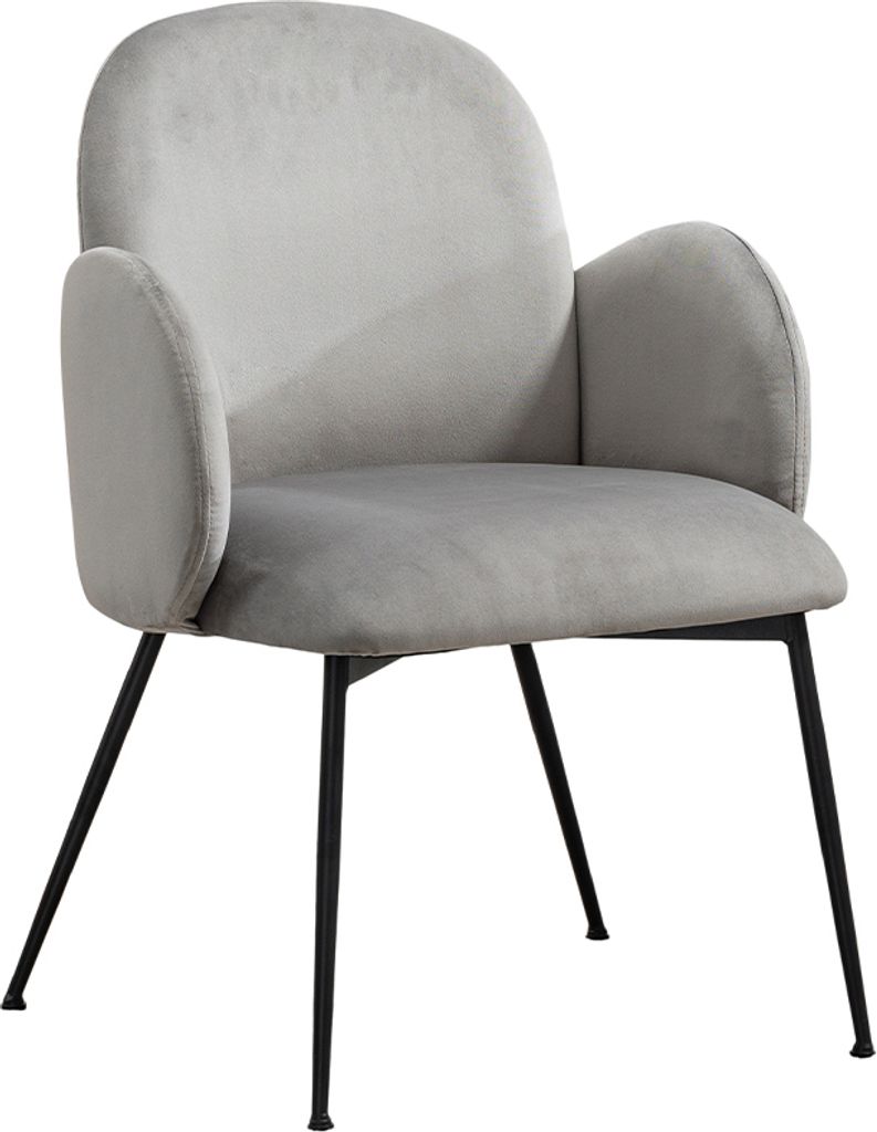 KAWOLA Stuhl DEON Esszimmerstuhl Velvet grau