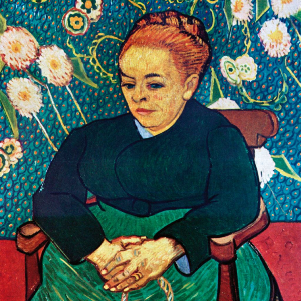 Vincent Van Gogh Kunstdruck Bild - Porträt Von Madame Roulin, 1889, Detail (70 x 70 cm)