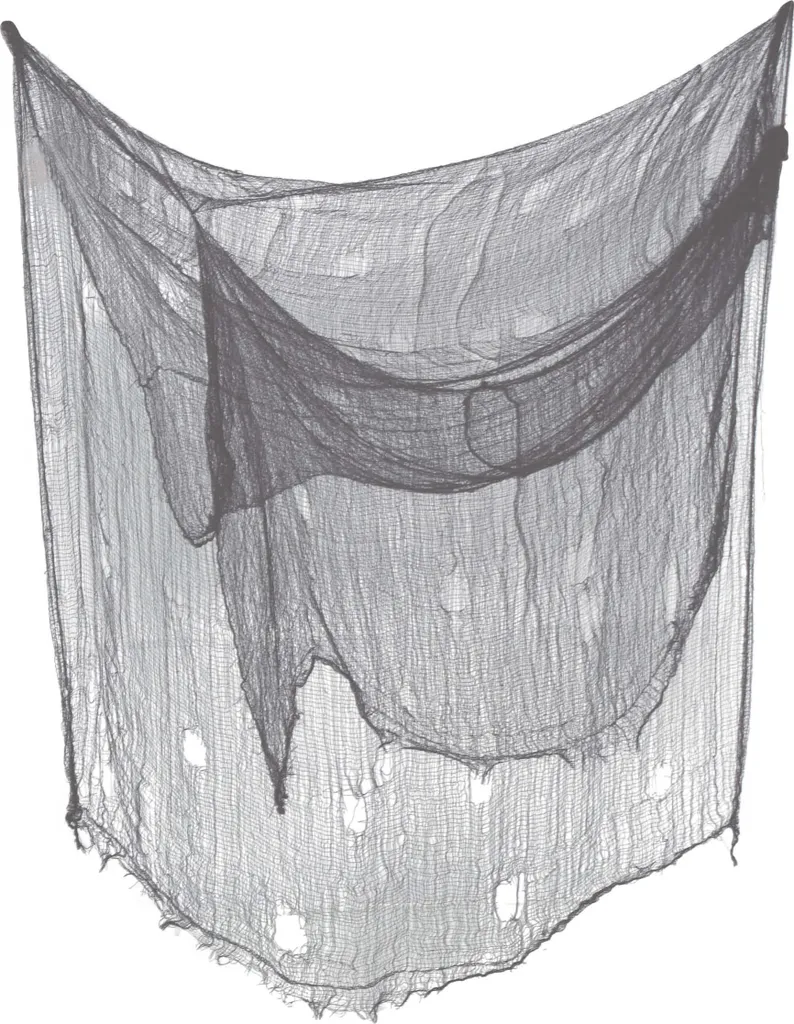 Guirca Tissu Décoratif Noir 200x500 cm One Size pour Fond de Scène