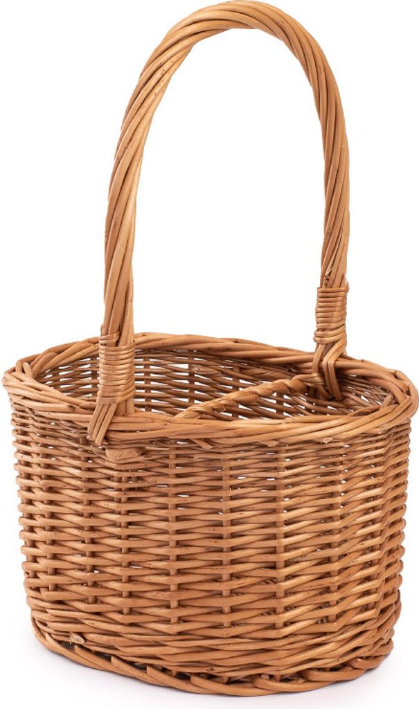 JIPRO Picknickkorb aus Weide für Flaschen Malbork IV. - Weidenkorb - B 22 x T 17 x H 13(cm)