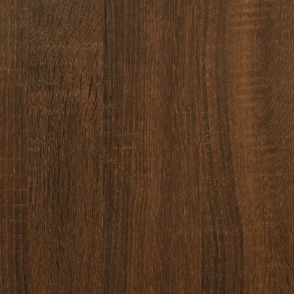 Étagère Murale 90x78 cm Chêne Marron - Structure Bois Composite Robuste - 7