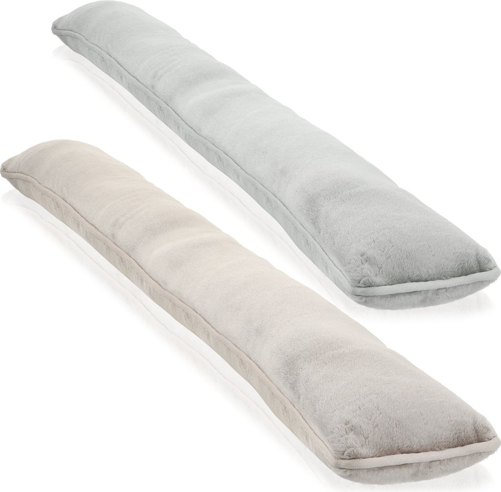 COM-FOUR 2x Zugluftstopper für Tür und Fenster - Microfaser Windstopper- Energie sparen mit Luftzugstopper - 1kg schwerer Türstopper