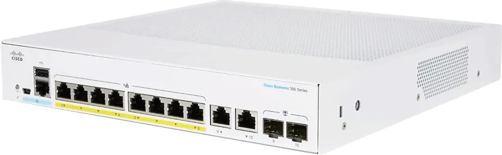 Switch Cisco CBS250 Smart 8 Ports GE PoE Ext PS 2x1G Combo Gigabit