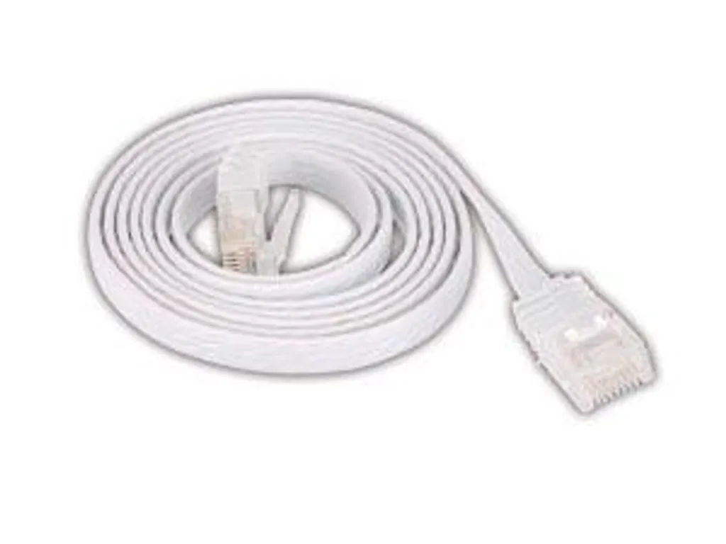 Cavo patch cavo piatto U/UTP cat. 6 slim bianco 5m