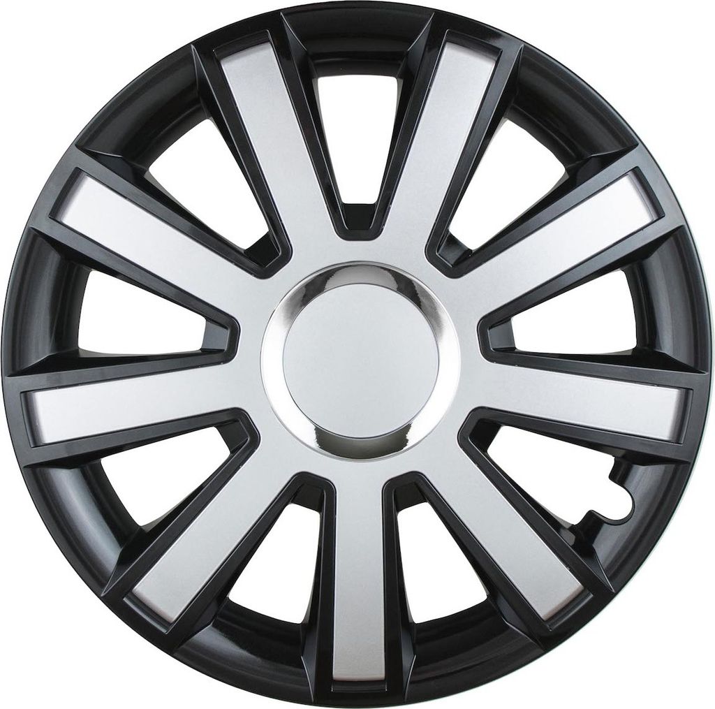 Radkappen FLASH 16" Schwarz-Silber für Stahlfelgen Produktbild 
