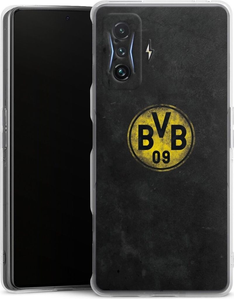 DeinDesign Handyhülle für Xiaomi Poco F4 GT Silikon Hülle Case Smartphone Schutzhülle BVB Borussia Dortmund Fanartikel