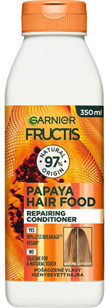 Regenerierender Conditioner für geschädigtes Haar Fructis Hair Food (Papaya Repairing Conditioner) 350 ml