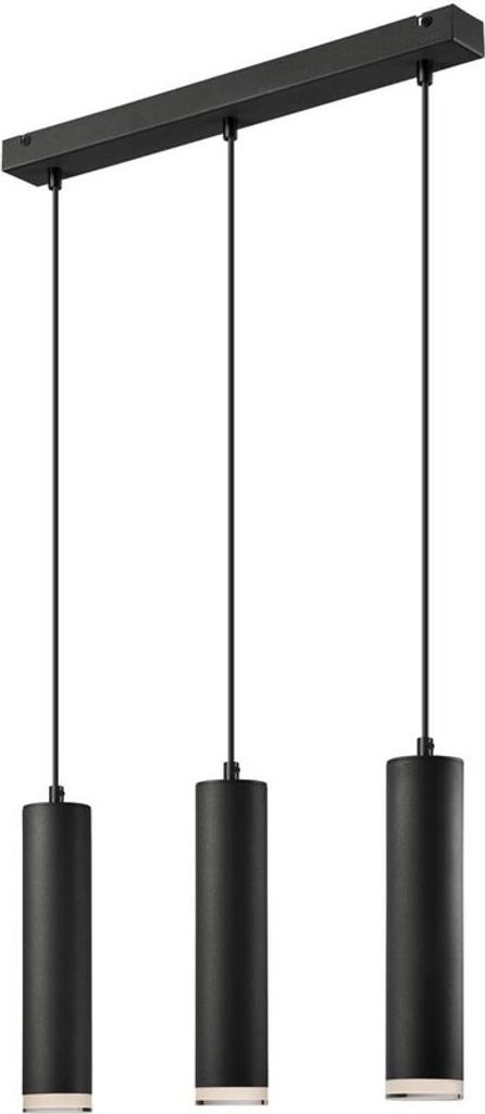 Bioledex Pendelleuchte Esstischleuchte 3x E27 schwarz Metall