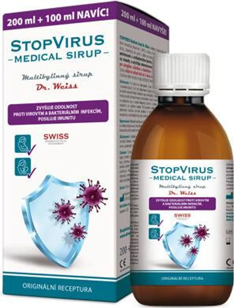 Sirop Médical StopVirus Dr. Weiss 300ml - Complément Défenses Naturelles