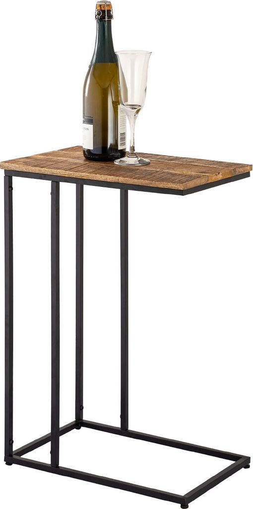 Beistelltisch Holz nachhaltig Sofatisch Laptoptisch C-Tisch Toronto