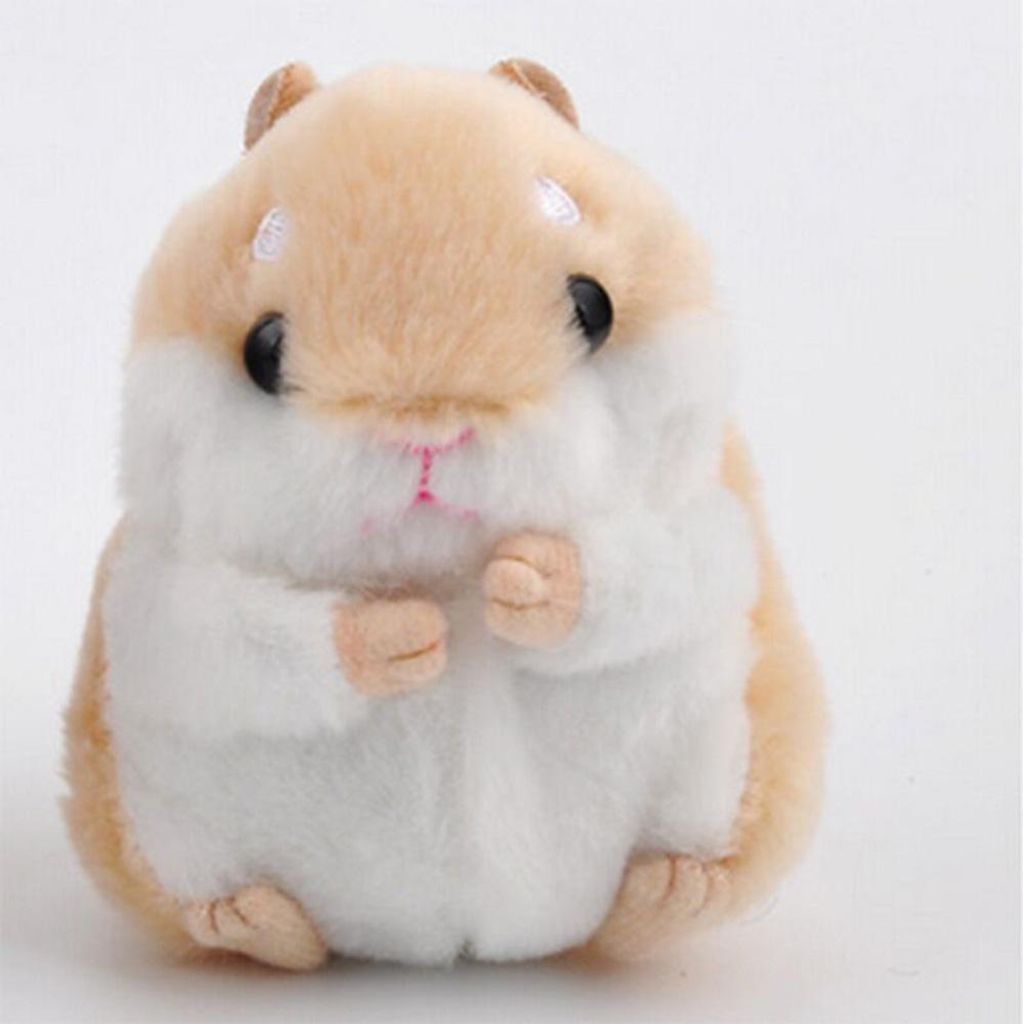 Niedlicher Plüsch-Hamster-Puppen-Schlüsselanhänger, Kuscheltiere, Schlüsselanhänger, Anhänger für Handtasche