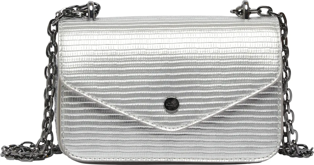 Small Crossbody s.Oliver White Argentato - Borsa a Tracolla Minimal