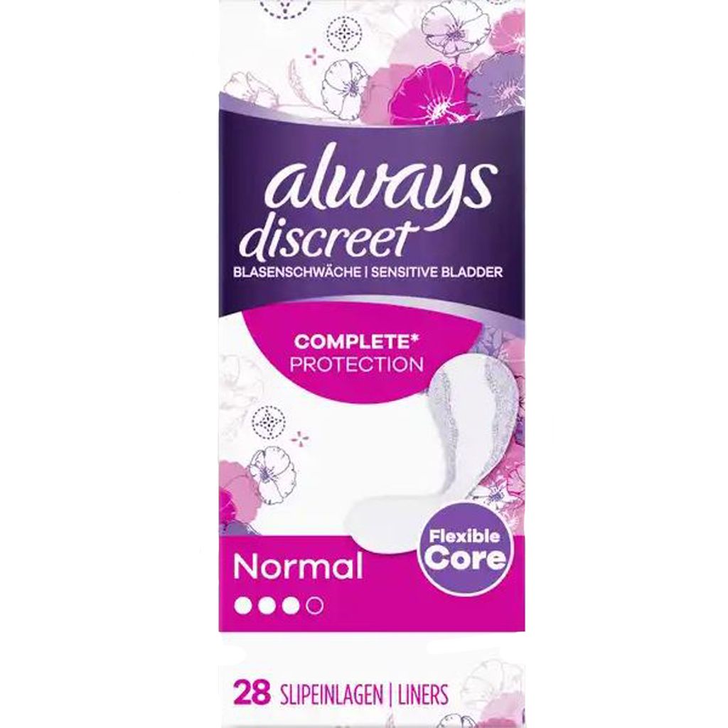Always Discreet salvaslip per incontinenza normale 28 pezzi Immagine del prodotto 