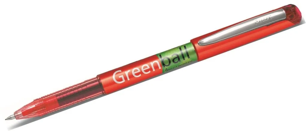 Pack 10 Stylos Pilot Green-Ball Rouges pour Correction et Prise de Notes
