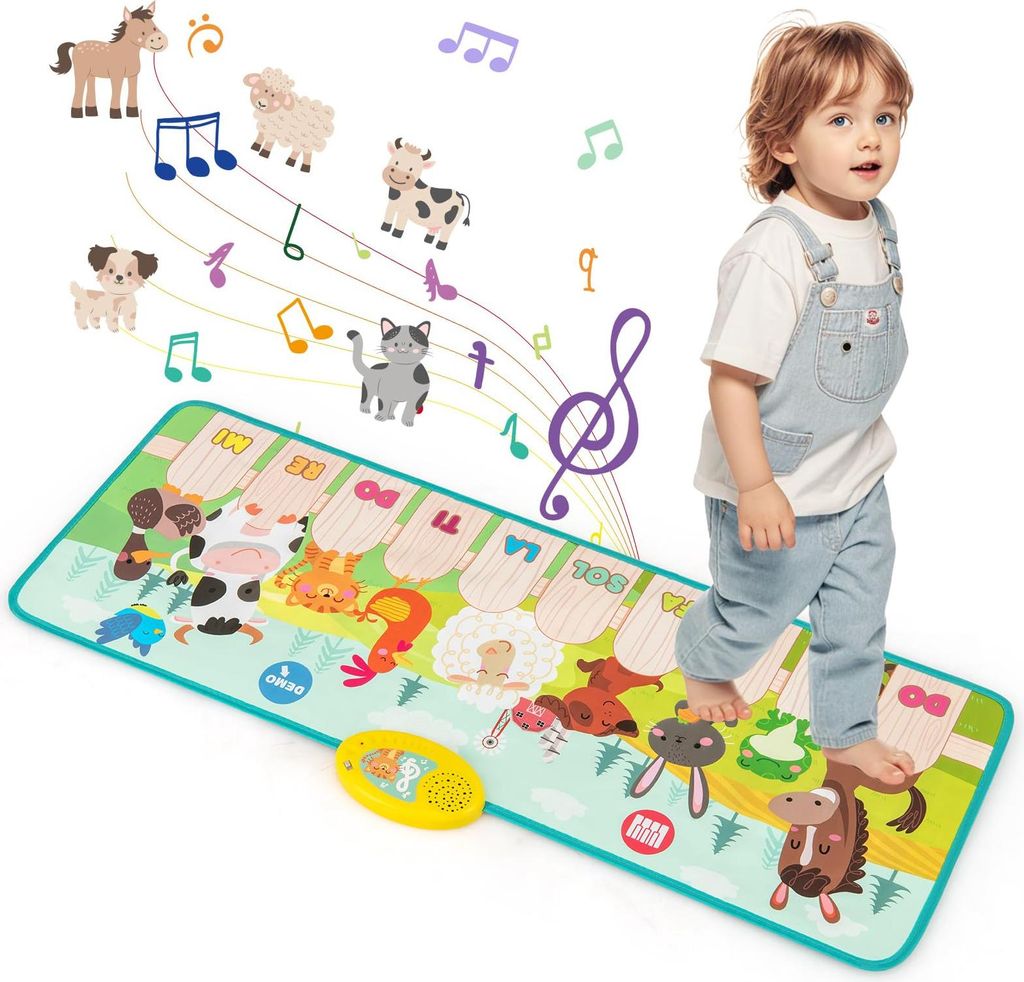 GOPLUS Musikmatte Kinder ab 1 Jahr, Klaviermatte mit 10 Produktbild 