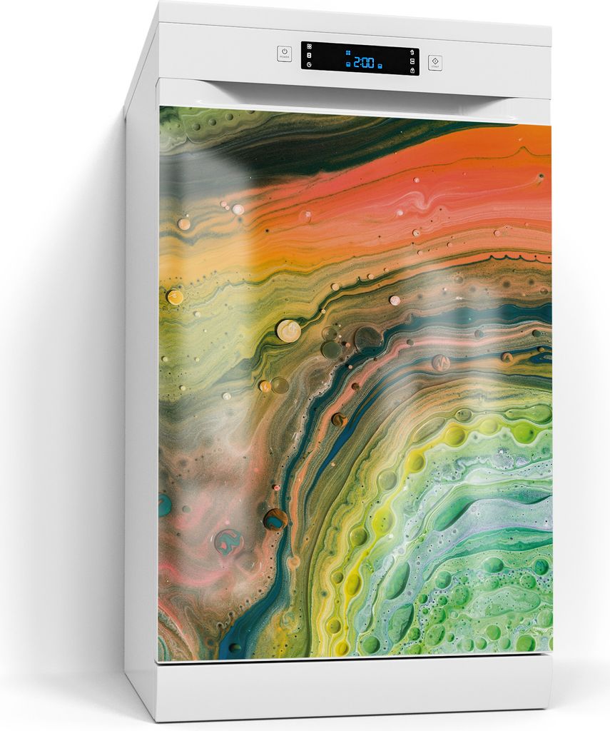 DEQORI Magnetmatte Spülmaschine Standard 60x80 cm 'Organische Vielfalt' Magnetfolie