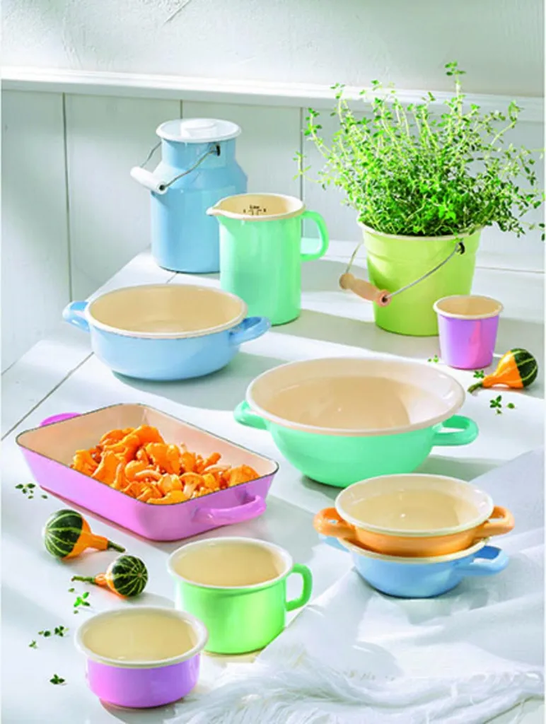 Misura Cucina Riess ⌀9cm 0,5L Smalto Rosa Pastello - Shop Online - 7