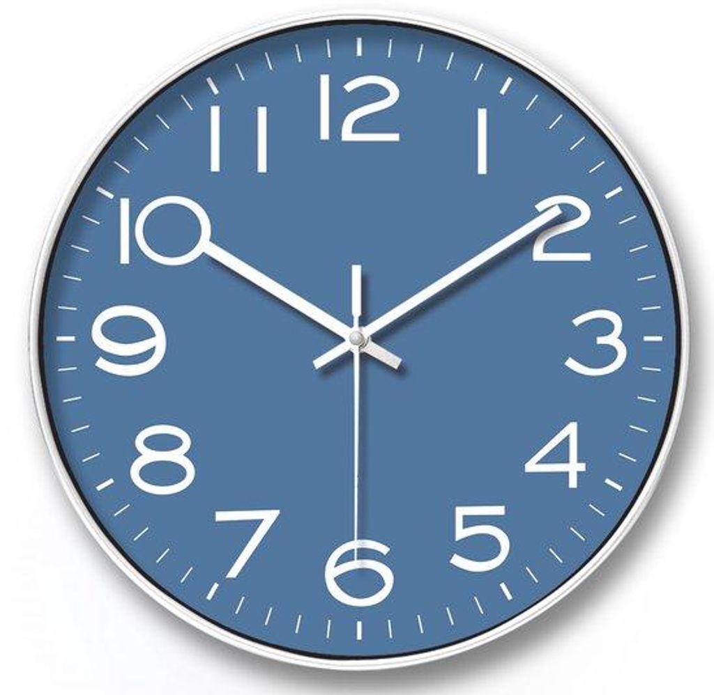 16 Zoll blaue Küchenarmatur mit lautloser Pendelbewegung, Quarztimer, zeitgemäßes Quarzdesign, stilvolle Küchenzeitanzeige