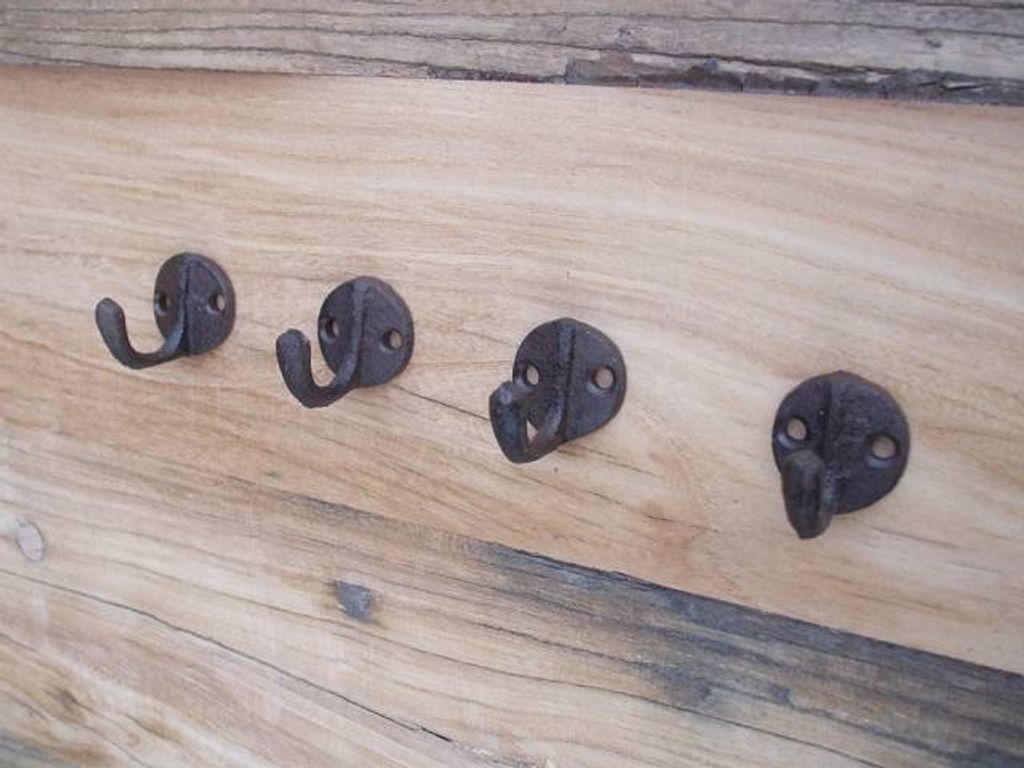 4-er Set, 4 Stück Wandhaken, Wandgarderobe, Gusseisen, Produktbild 