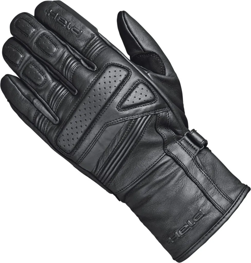 Gants de Moto en Cuir Held Sparrow II pour Homme Style Touring Noir