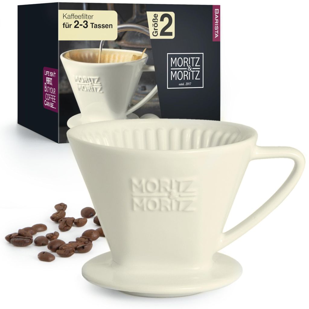 Moritz & Moritz filtro caffè misura 2 bianco Immagine del prodotto 