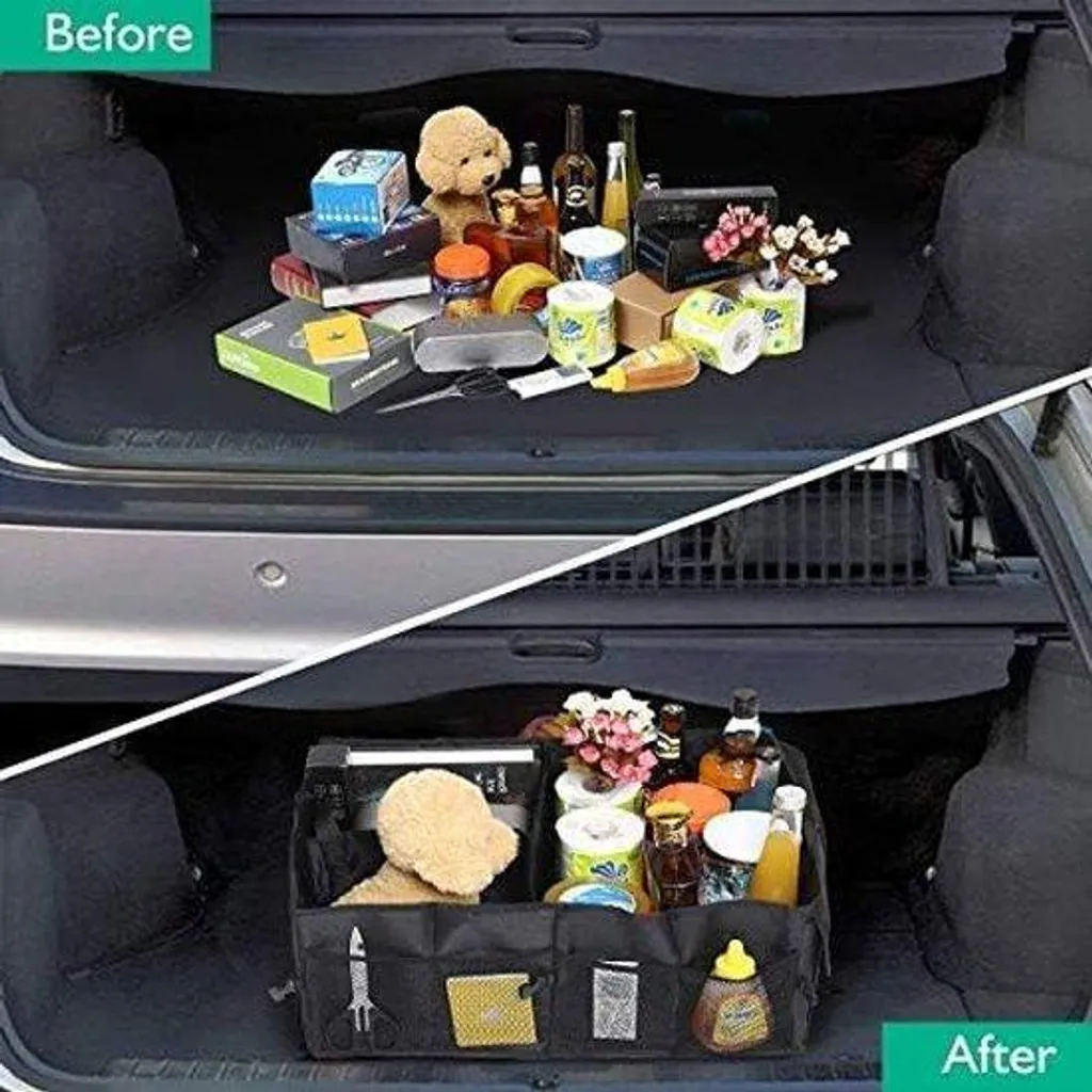 Organiseur de coffre voiture Oxford 600D rigide avec fond 55x40x26cm