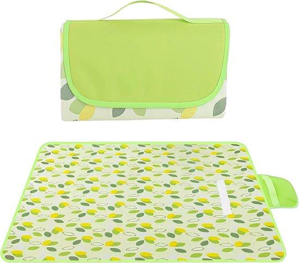Famanu Picknickdecke 200 x 200 cm - Wasserfest, Sandfrei, Tragbar