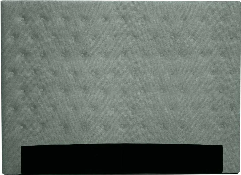 Tête de Lit Confortable en Tissu Gris Meti 164cm pour Lit Double 160x200