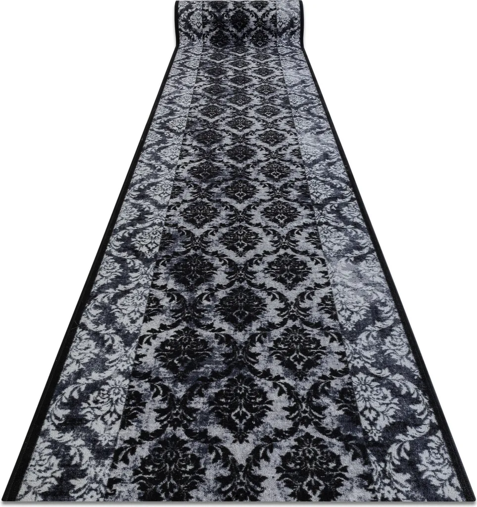 Tapis ROMANCE 80x110 cm gris - Revêtement caoutchouté ultra robuste