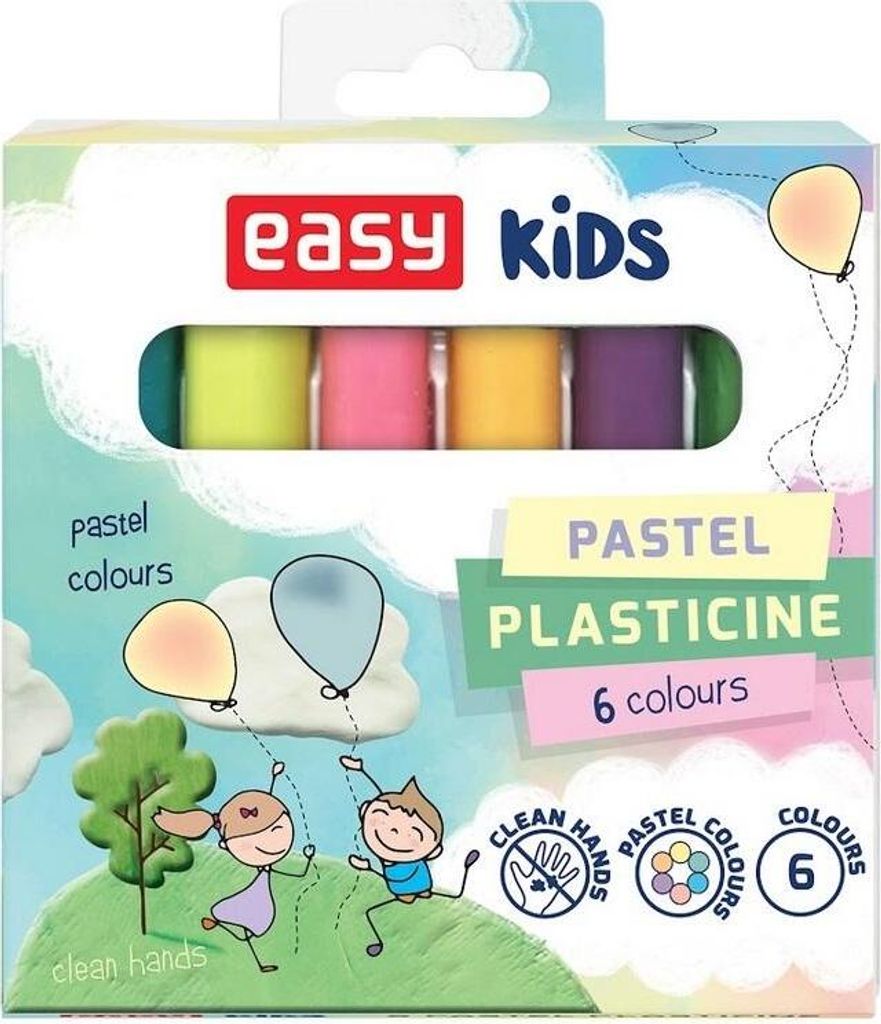 Knetmasse COL-006-P, 6 Farben, EASY – Easy Stationery