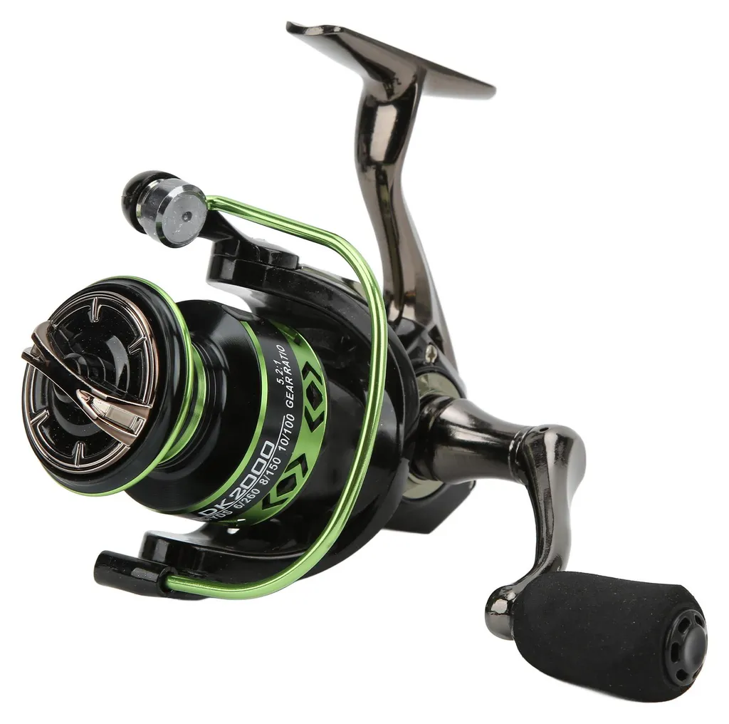 Moulinet spinning DK2000 à tambour fixe en métal avec ratio de 5.2:1