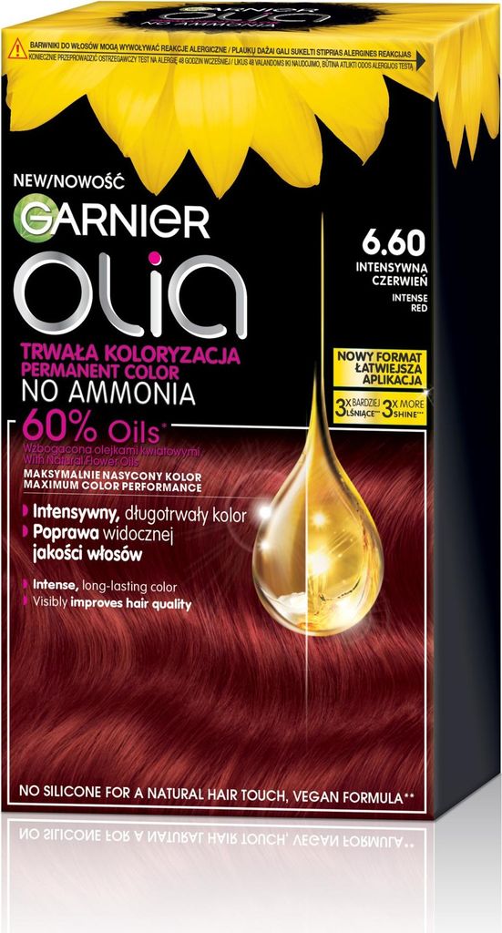 GARNIER Olia Haarfarbe Nr. 6.60 Intensives Rot