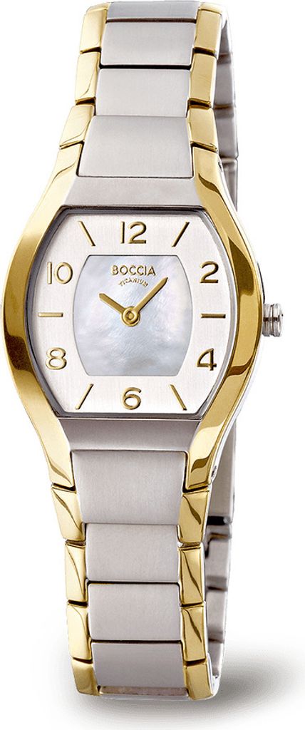 Boccia Uhr - Damenuhr Reintitan bicolor mit Titanband - Produktbild 