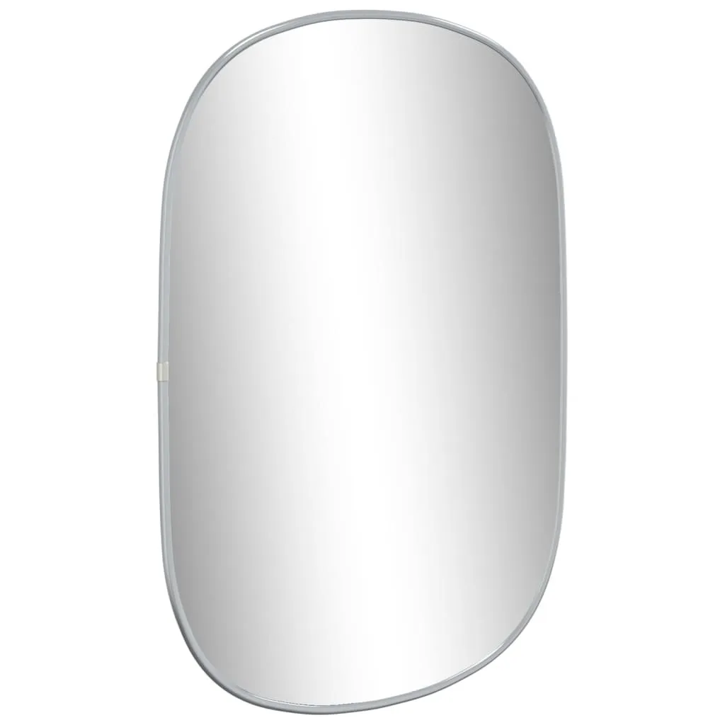 Specchio 60x40 cm Argento Parete: Design Moderno per Bagno e Camera - 3