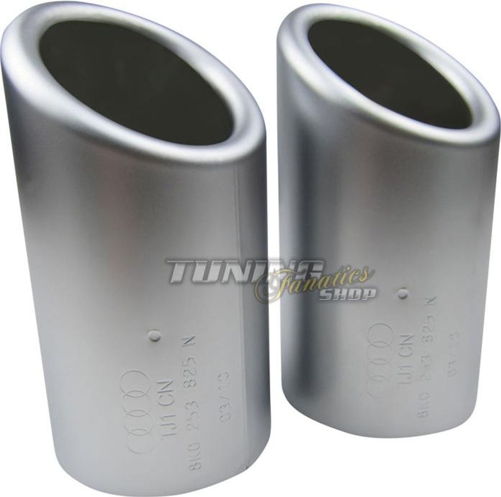 2x Premium Endrohre Auspuff Alu Look Original Qualität 67-73mm viele Fahrzeuge