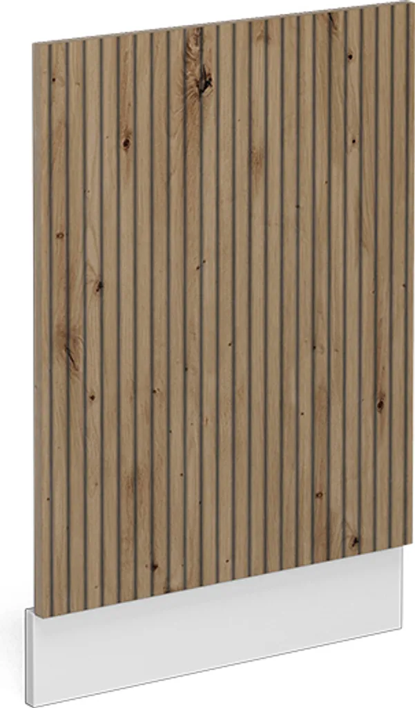 Pannello Vicco R-Line 45cm Lavastoviglie Rovere Artigianale Bianco