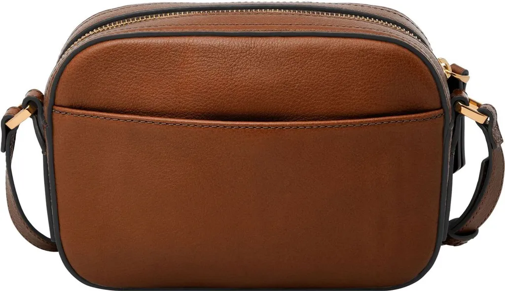FOSSIL sac à épaule Liza design Brown Stripe - Sac compact brun rayé