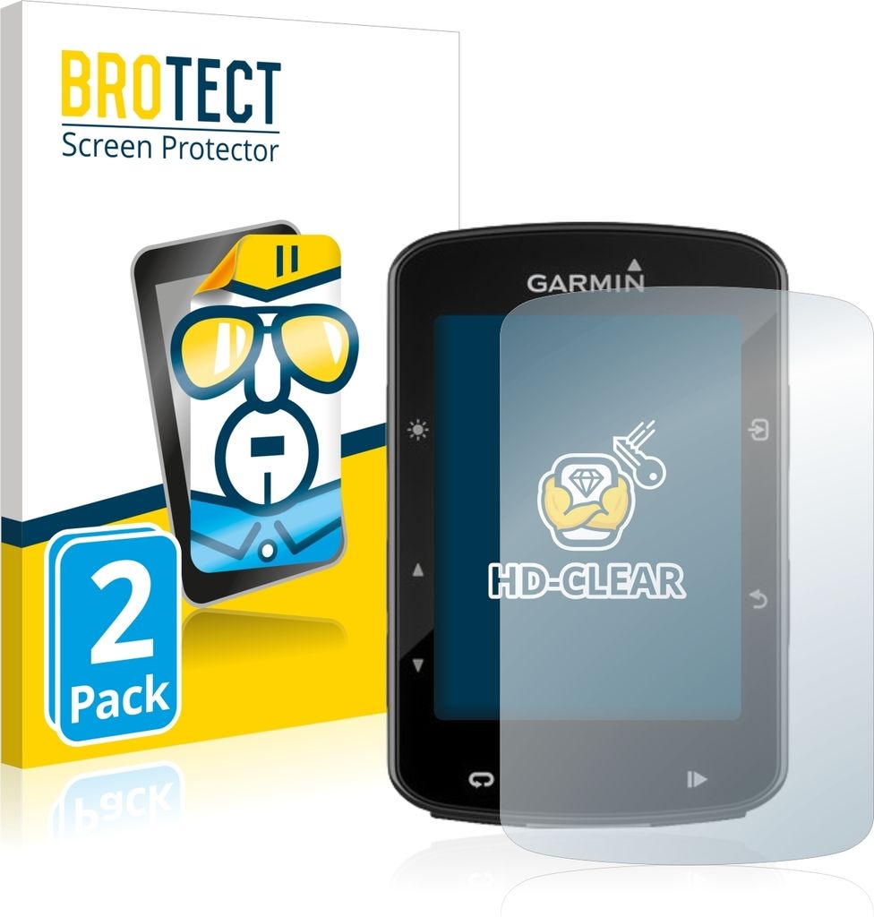 2x Für Garmin Edge 520 Plus Schutzfolie BROTECT Displayschutz Display Schutz Folie Klar Transparent
