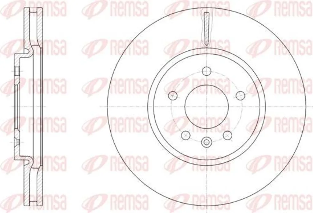Disque de frein REMSA 61541.10 contre vibrations et bruits Astra J