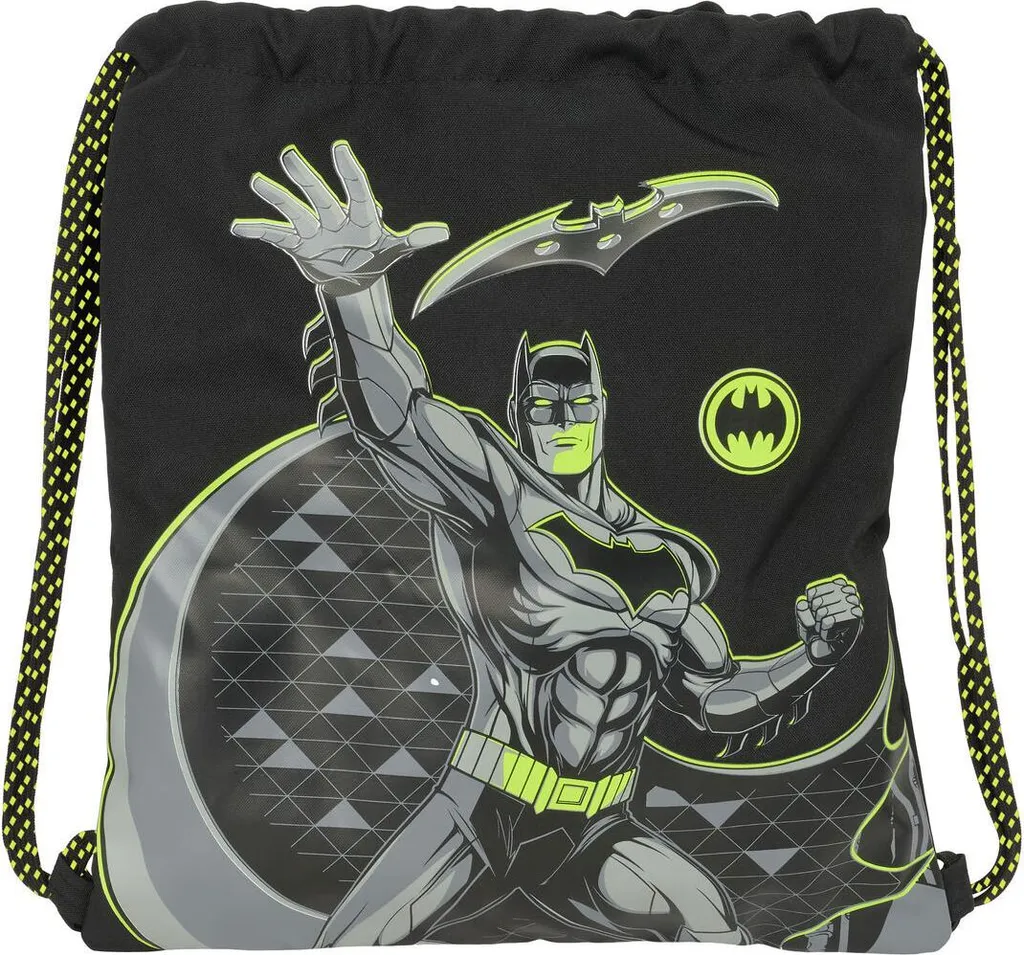 Sac à dos à cordons Batman Game Over noir 35x40cm pour fans de DC Comics
