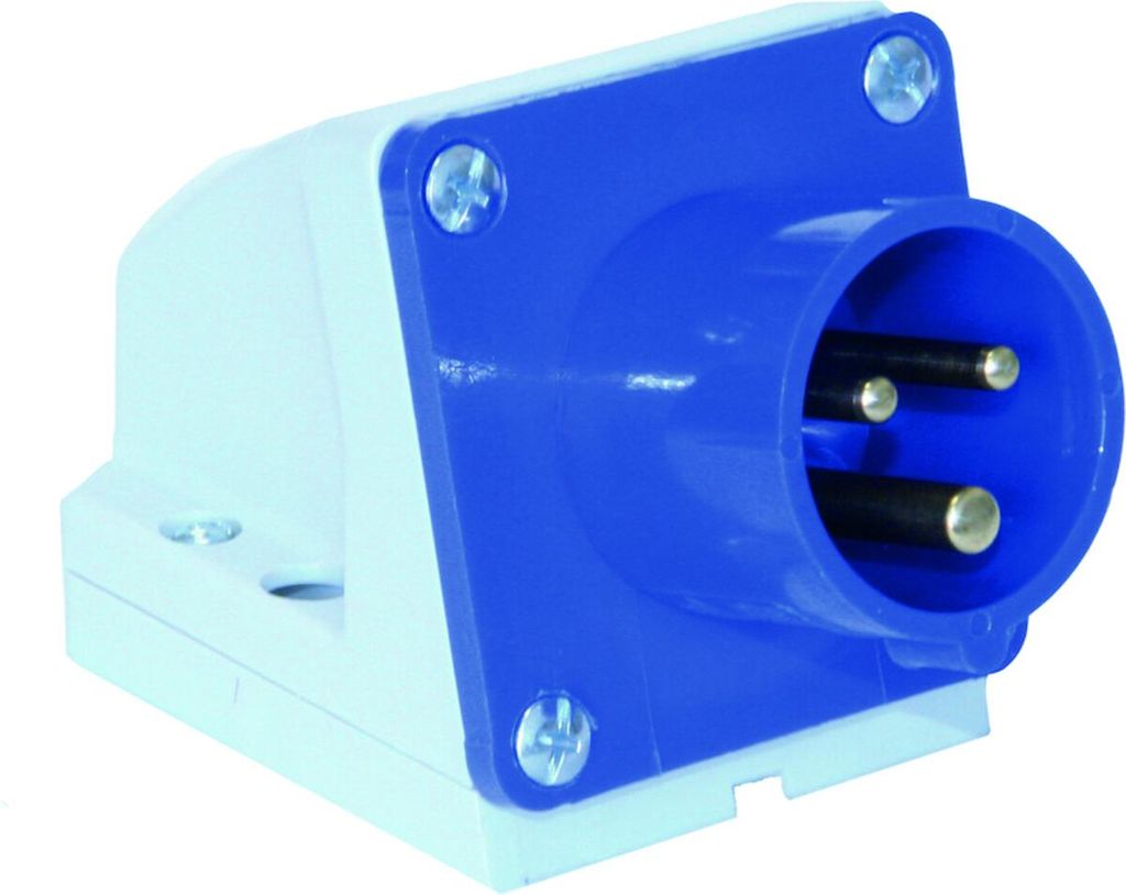 REV CEE-Stecker Wand 230V, 3-polig, IP44, blau Produktbild 