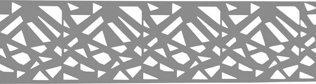 Floraworld Sichtschutzstreifen Nachbildung Diamant 201,5 x 19 cm grau - 5 Stk.