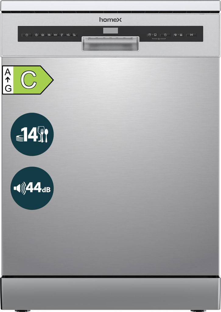 homeX Geschirrspüler 60 cm, Spülmaschine freistehend - 14 Produktbild 