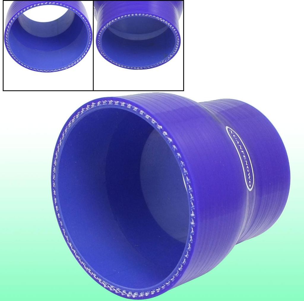 Gerader Silikonverbinder Ladeluftkühler Silikonschlauch Turboschlauch Ø60-76mm Blau für Auto