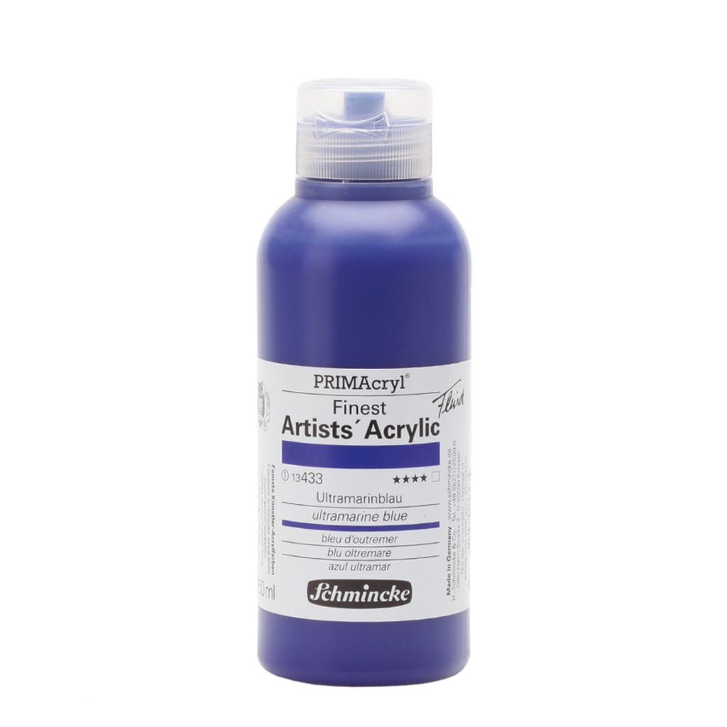 Schmincke 250ml PRIMAcryl Ultramarinblau Acryl 13 433 027 fluid