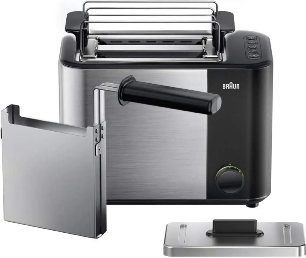 Grille-pain Braun HT 5015 BK 1000W idéal pour tartines croustillantes