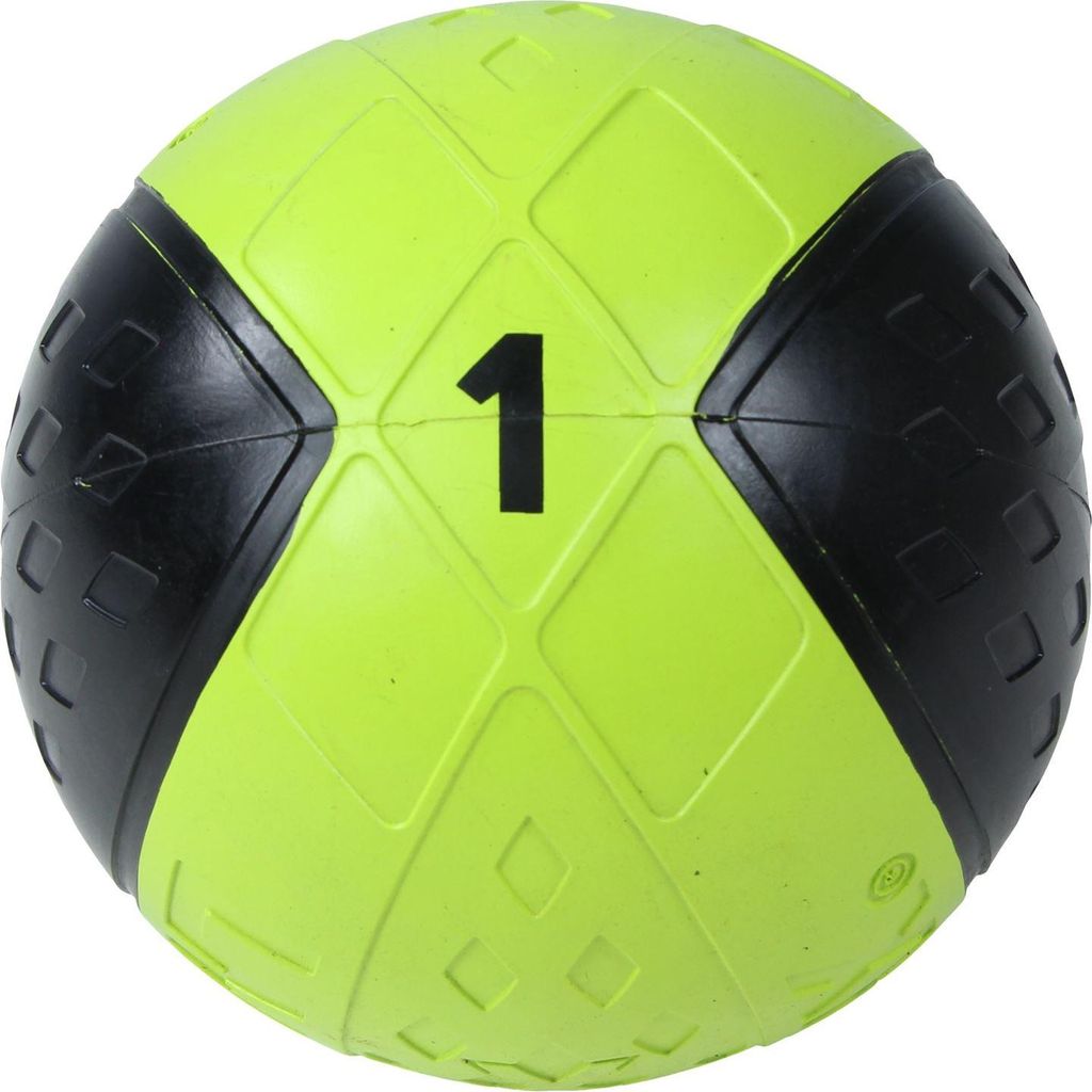 Lifemaxx LMX Medicine Ball 1 kg Schwarz/Gelb