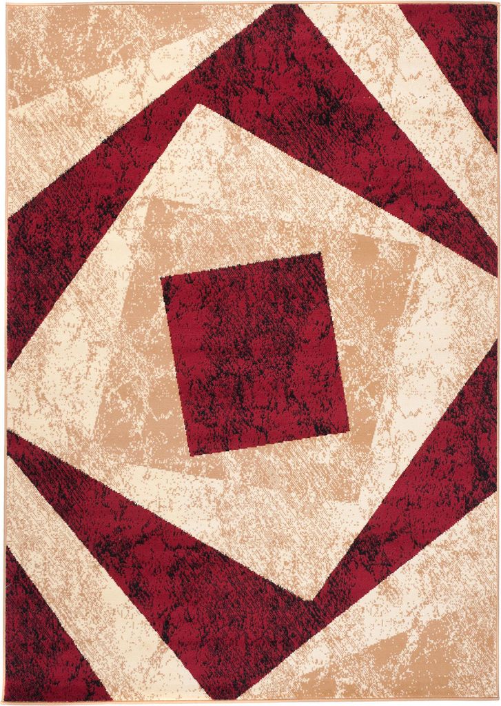 Tapiso koberec DREAM Modern Cream Beige Red Obývacia izba Obrázok produktu 