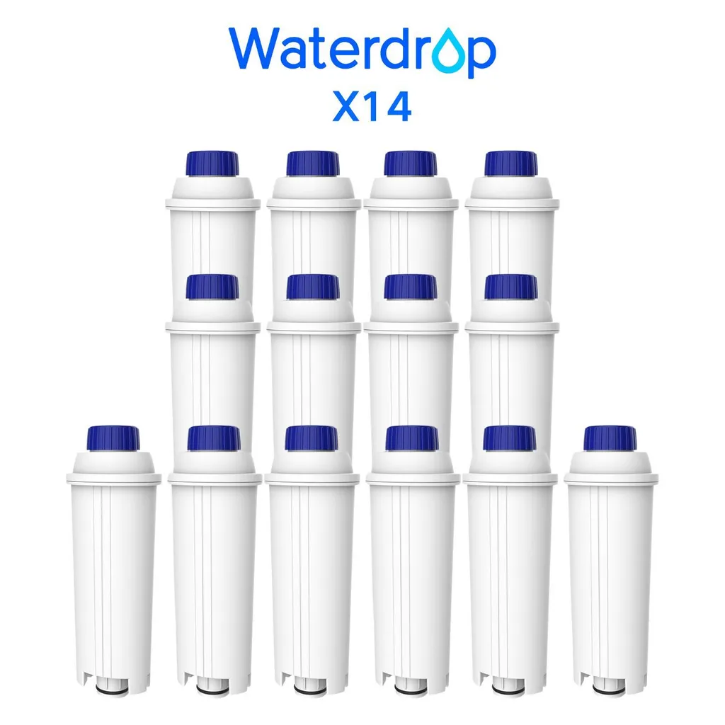 Waterdrop Filtri Compatibili De'Longhi DLSC002 - Set 14 Cartucce Addolcitrici